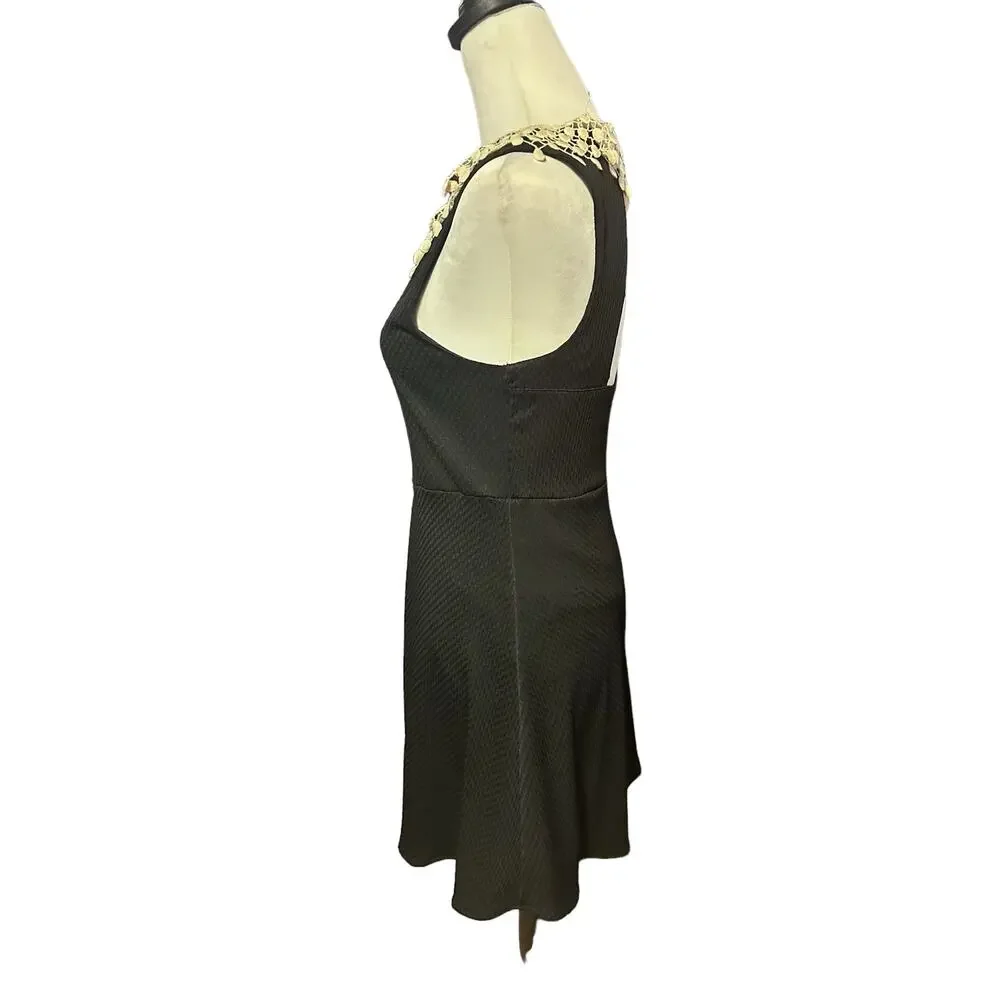 Free People Dress Black White Small